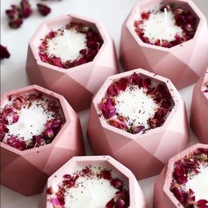 Pack of 2 - Concrete Rose Essential Oil Candle by Autumn India